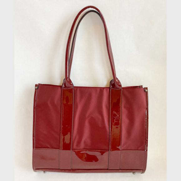 AIMEE Kestenberg Tote Bag Red Burgundy Nylon - Picture 2 of 12